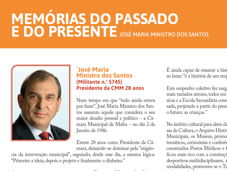 Ministro dos Santos: 28 anos de Mafra